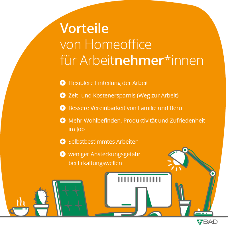 Vorteile von Homeoffice für Arbeitnehmer*innen